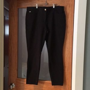 Black skinny leg pants